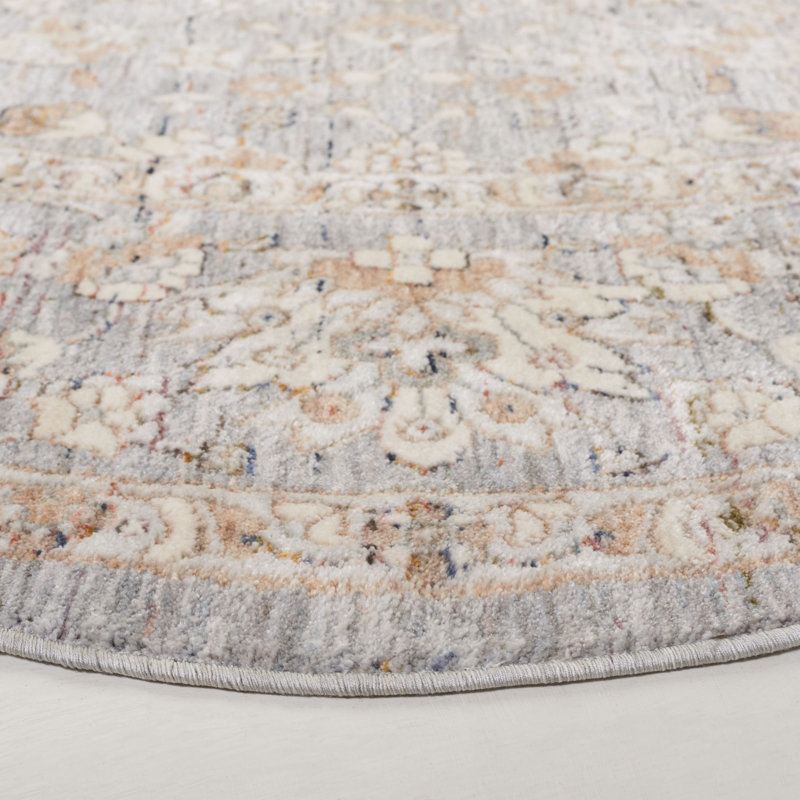 Rowan Performance Oriental Rug, Round 6'3"