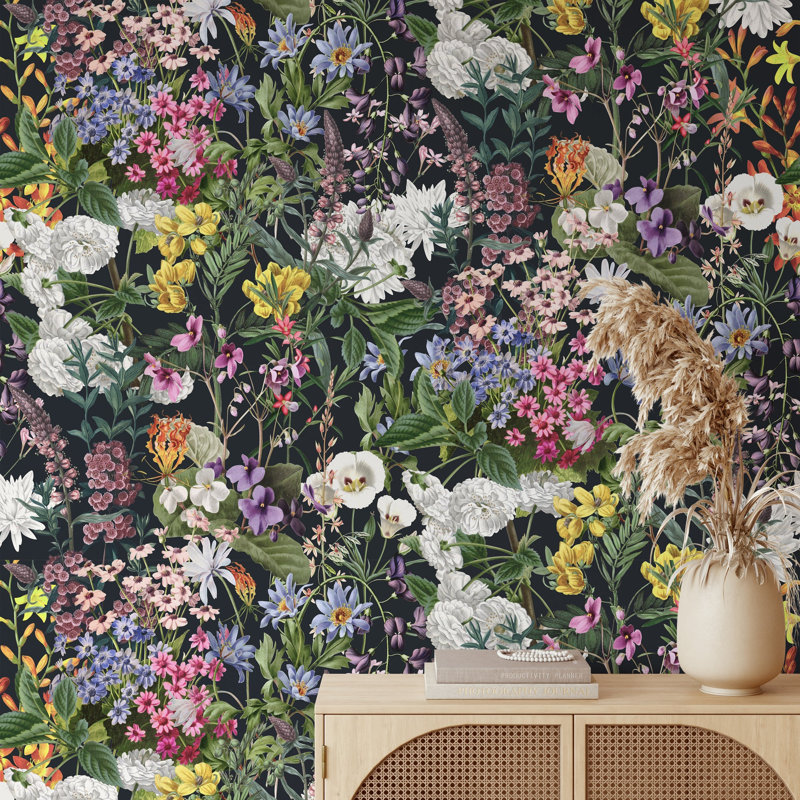 Botanical Flowers Wallpaper