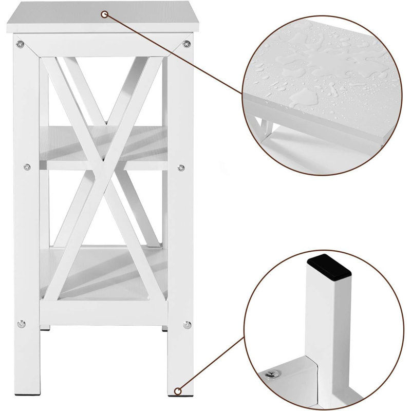 Grand lit tapissier avec 2 tables de chevet - Ensemble de chambre à coucher moderne, Grand