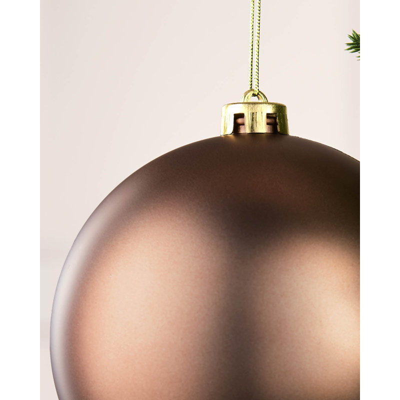 Polystyrene Shatterproof Bauble, 16 cm H x 15 cm W x 15 cm D, Espresspo