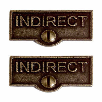 Etiquettes de nom indirectes commutateur de plaque