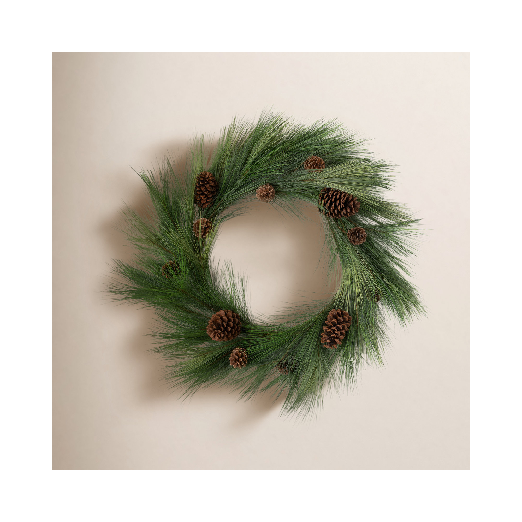 Artificial 28" Long Pine Wreath