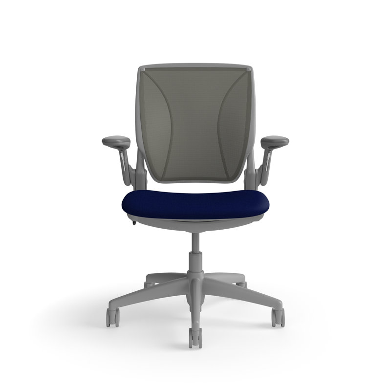 Fauteuil de travail ergonomique avec dossier Caraway World ML et siège rembourré Corde 4, Gris / Mauve, Gris