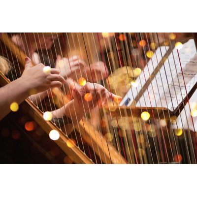 Harpists - Wrapped Canvas Print