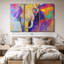Animal «Rainbow Elephant Canvas Print» sur-98865952