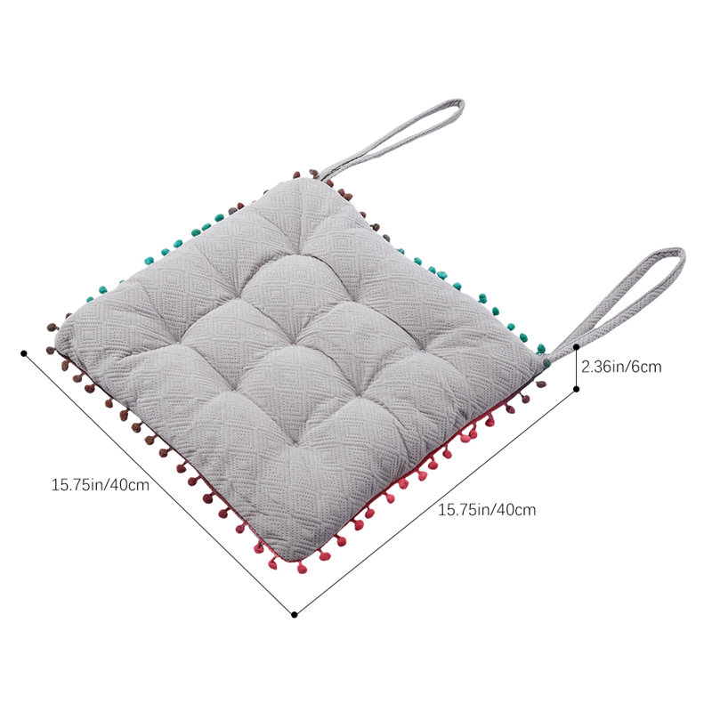 Square Dining Chair Cushion, Grey