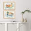 Water Duck Non-Glass Framed Art