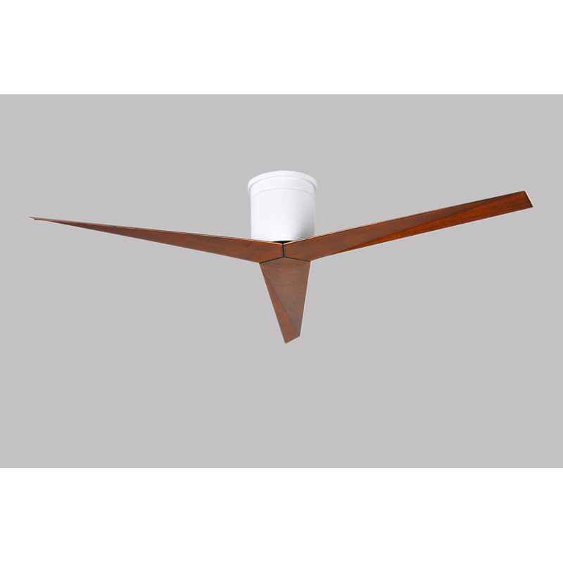 Eliza Ceiling Fan, Walnut Tone, Gloss White