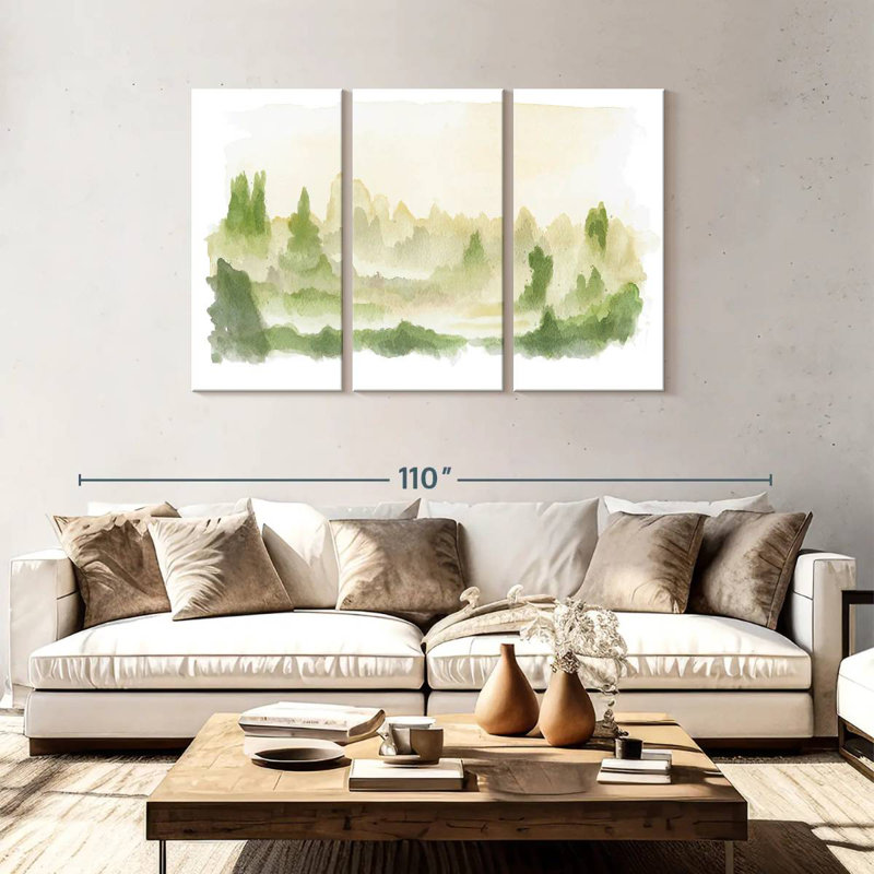Avery Green Beginnings, 48" H x 74" W