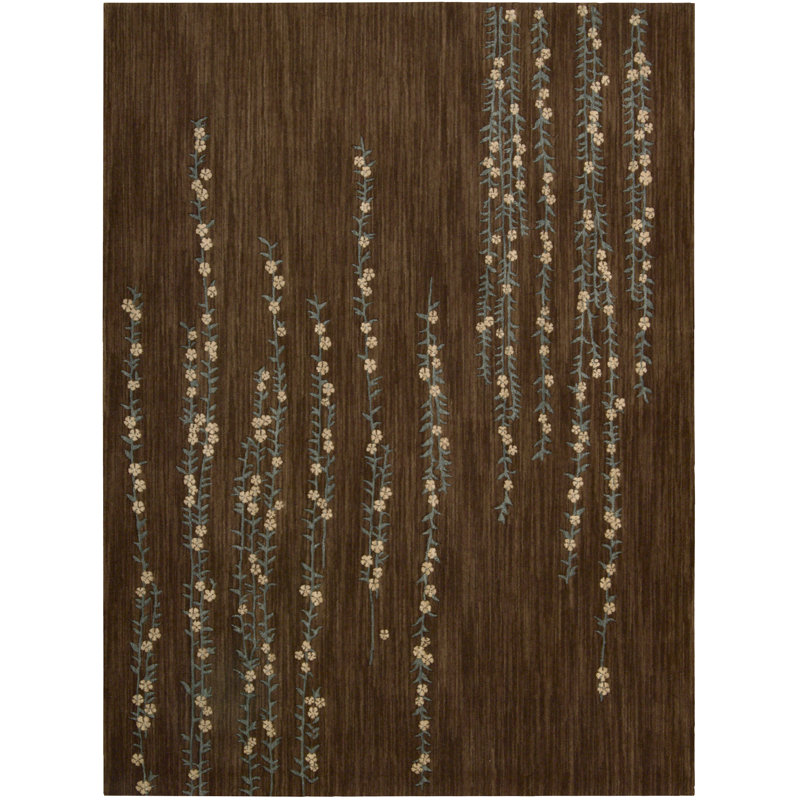 Tapis brun Kindra, Rectangle 3 pi 6 po x 5 pi 6 po