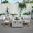 Carrubba Outdoor Seating Group With Firepit-106913594