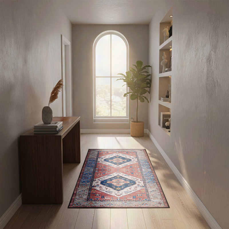 Abstract Machine Tufted 120cm X 50cm Area Rug
