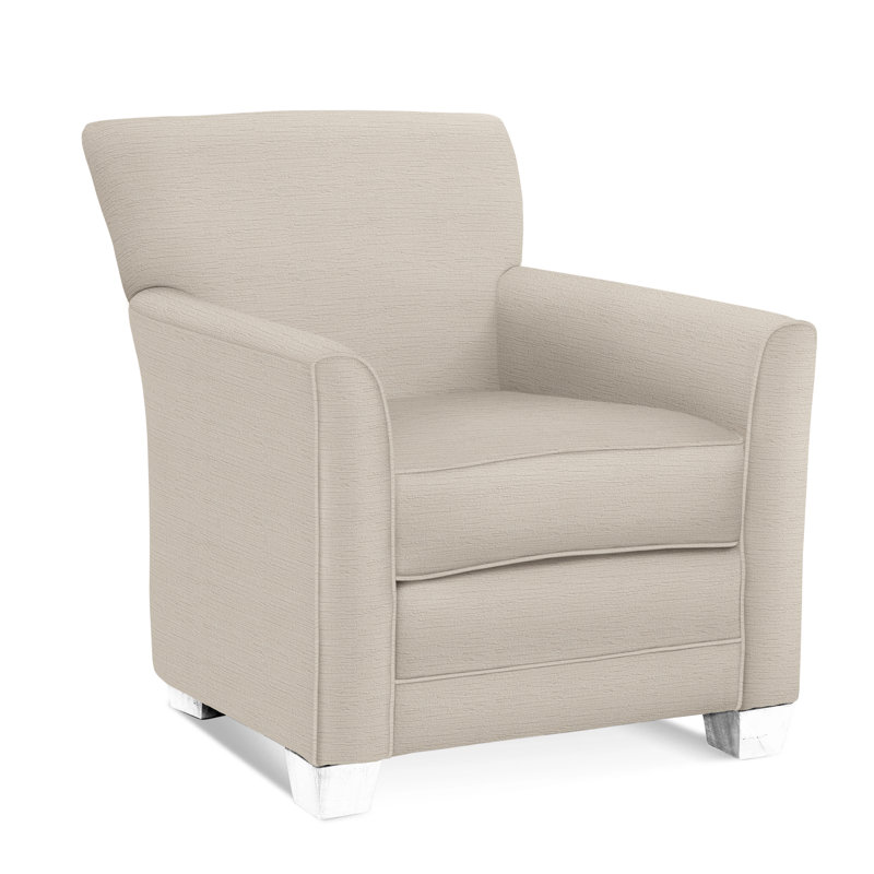 Buckley Armchair, Frost White Finish, Elite Ivory; 0321-91