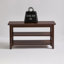 Banc de rangement pour chaussures peu encombrant, support moderne en bois massif pour le vestibule