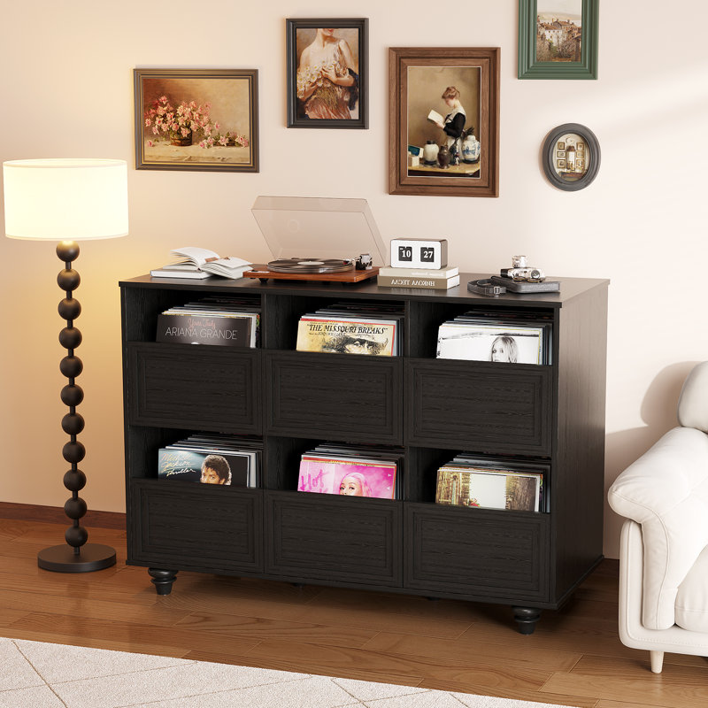 85 cm H Media Shelves, Black
