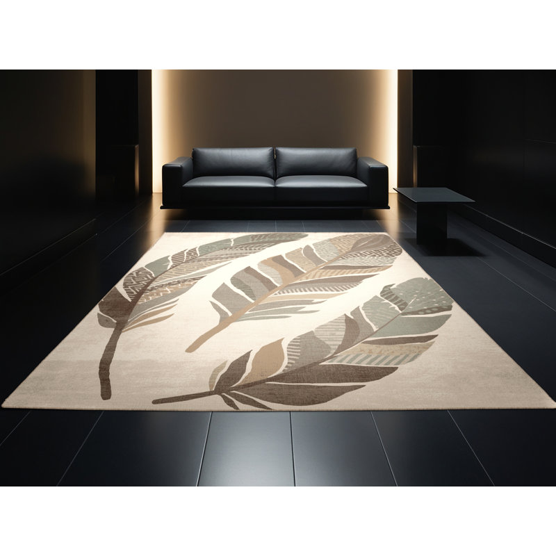 Tapis marocain beige lavable à la machine Pantelis, 6 X 9