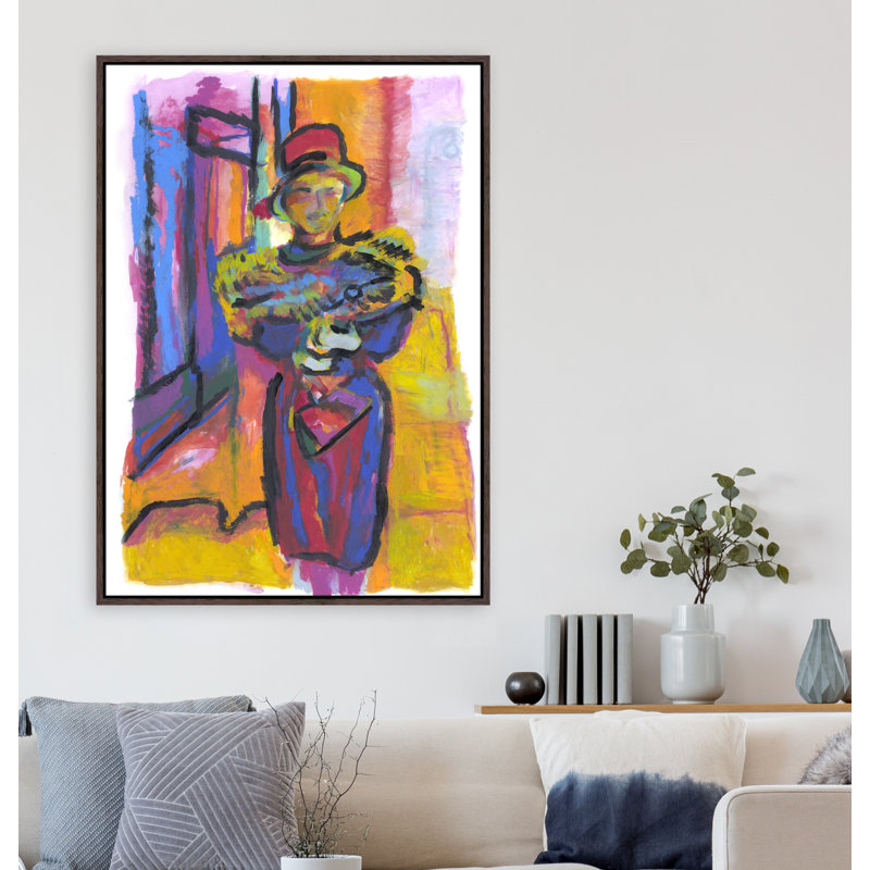 Noon Street II Painting by Guseul Park, 58.5" H x 41.5" W, Glass Coat