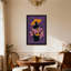Vase abstrait mauve avec des roses et des tourbillons-906092187-906092188-906092189