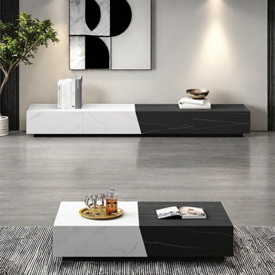 Ensemble de tables de salon minimalistes de style italien