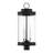 Acim 3-Light Outdoor Post Lantern in Matte Black