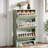 Modern Green Shoe Cabinet With 3 Flip Drawers