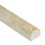 Marzana 0.75 in. x 12 in. Honed Travertine Round Tile Trim-695021117