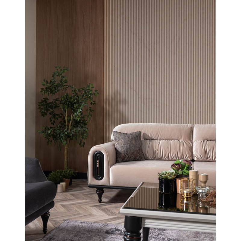 Decorius 90.551181102362'' Slipcovered Sofa