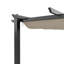 13ft Aluminium Pergola with Retractable Roof-147286609-147286611