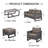 5 - Person Patio Conversation Sets With Cushions-87655115-123686994