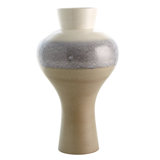 Cream Rises Swell Vase-Lg