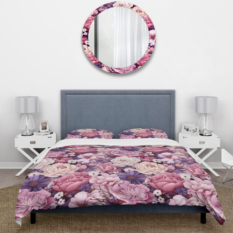 Ensemble de housse de couette Spring Spring, Housse de couette simple + 1 taie décorative stan