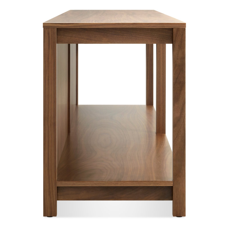 Open Plan Solid Wood Storage Bench, Walnut