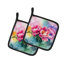 Caroline's Treasures Floral Polyester Potholder Set