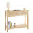 Rattan Console Table with 2 Storage Drawers Rattan Sliding Door Natural