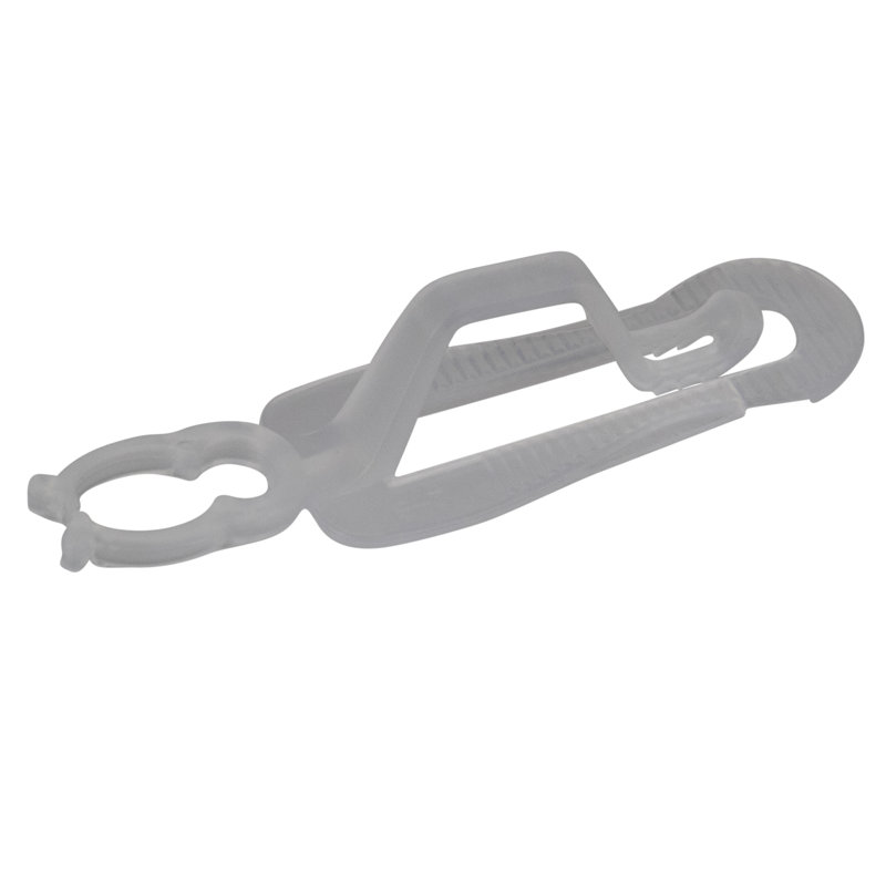 Ensemble de pinces de Noël claires pour gouttière et bardeaux transparents 500ct
