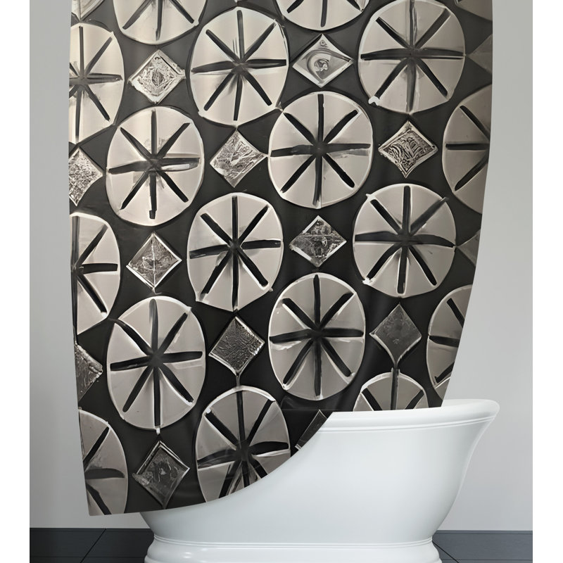 Rideau de douche Folino, H 93 po x l 70 po