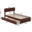 Lit plateforme en bois massif avec lit gigogne assorti Ause-1450992461-1450992449