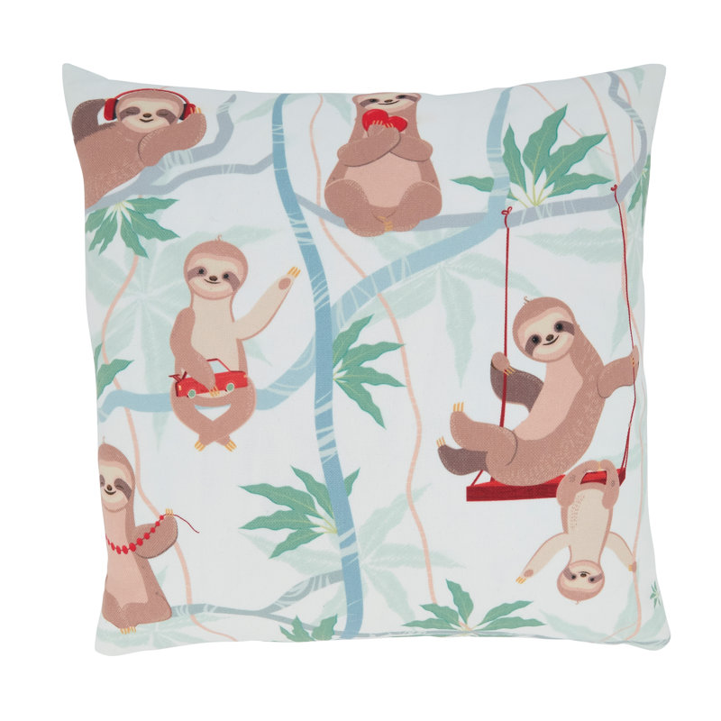 Coussin paresseux ludique 16 x 16