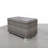 Mixed Slatted Side Table with Aluminum Top – Fully Assembled