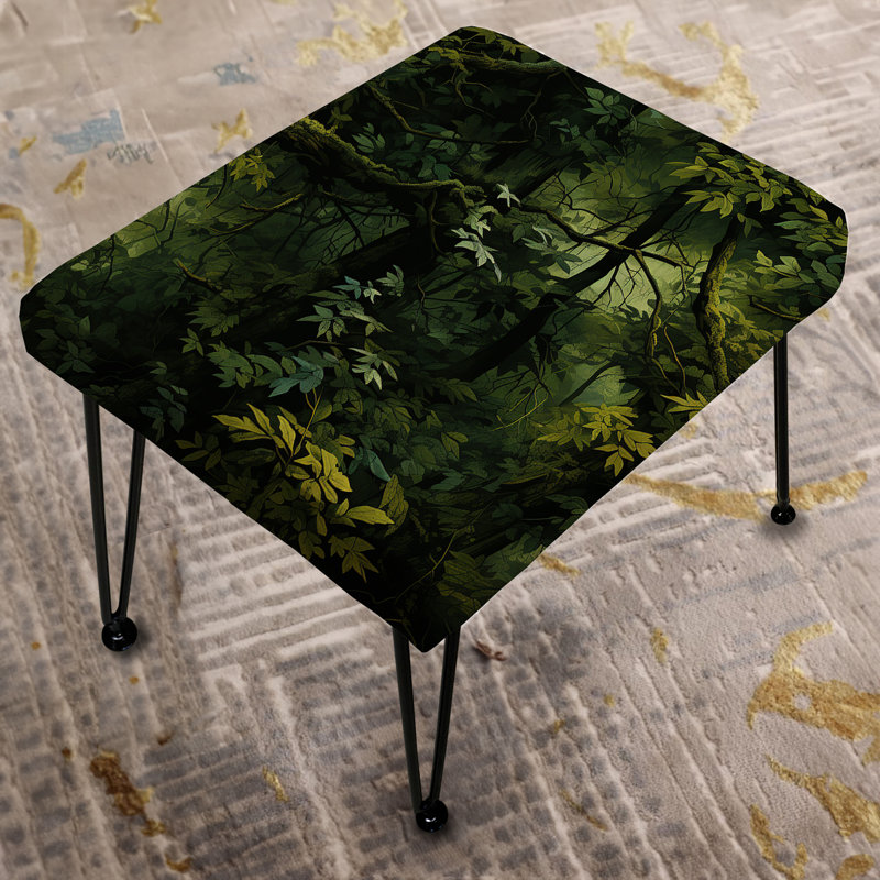 Woodland Camo Forest Retreat - Repose-pieds rectangulaire camouflage
