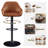 Eastway Swivel Upholstered Faux Leather Adjustable Height Counter Stool with Iron Frame-2023132028