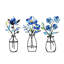 Ensemble de 3 vases en métal