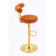 Chaise de bar rembourrée pivotante réglable-145691