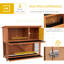 Rabbit Hutch Guinea Pig Hutch Outdoor Wooden withTray Orange 102Hcm