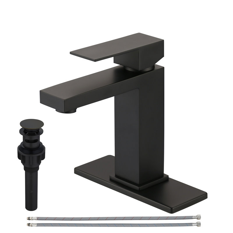 Robinet de salle de bain à un trou, Noir