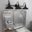 Kwak 3- Light Dimmable Matte Black Vanity Light