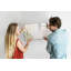 Magnetic Memo Board Whiteboard - 60 x 40 cm - Includes Marker and Magnets - Pastel abstraction