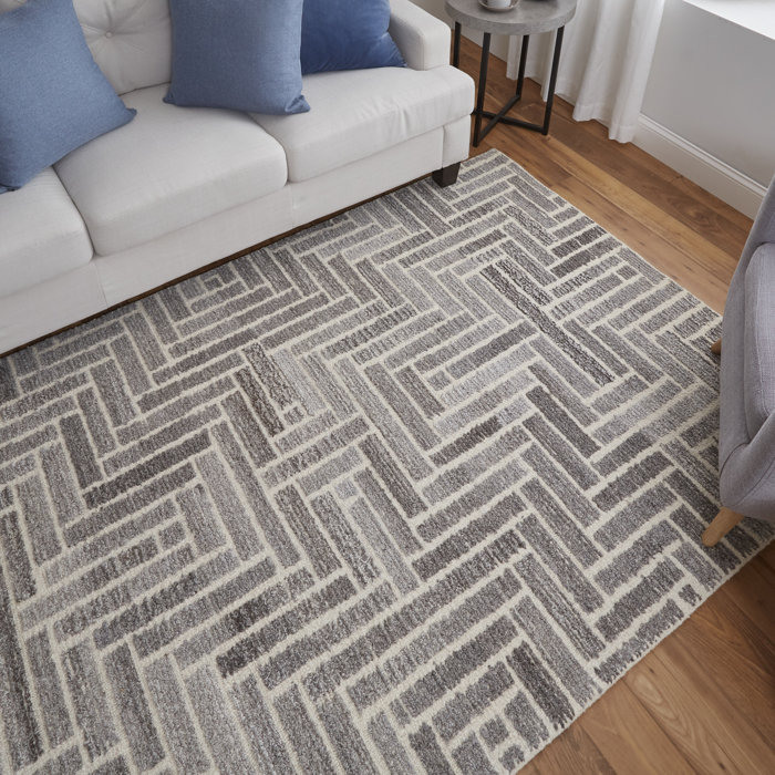 Steelside™ Amirah Hand Tufted Wool Geometric Rug & Reviews | Wayfair