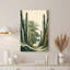 Art mural sur toile vert et brun-133062605
