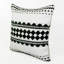 Eclectic Geometric Motif Textured Woven Cotton Blend Decorative Throw Pillow-1342455264